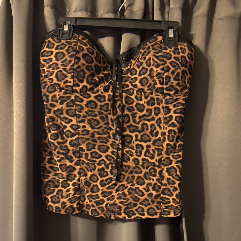 Leopard Print Women's Tube Top